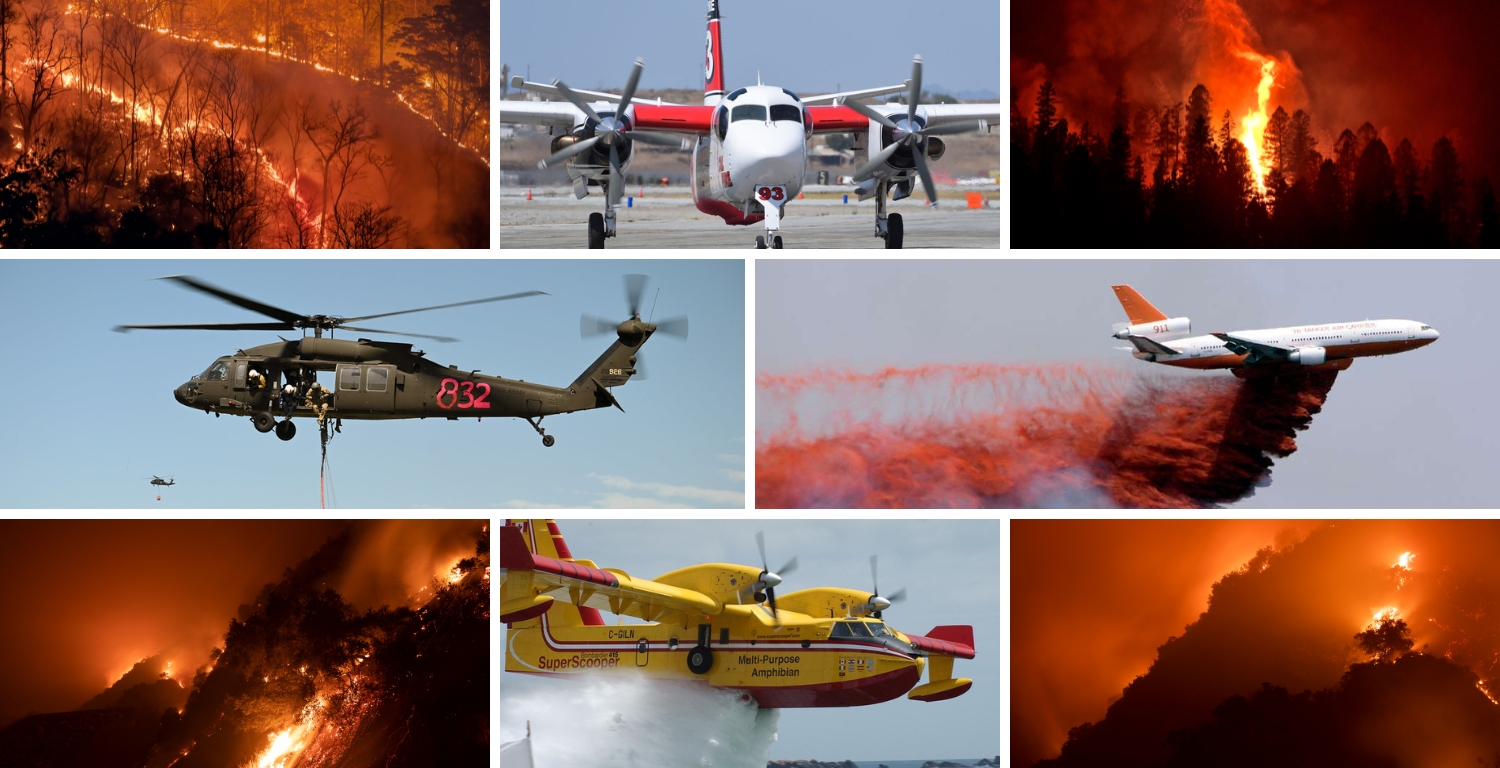 The Aircraft Battling Southern California Wildfires